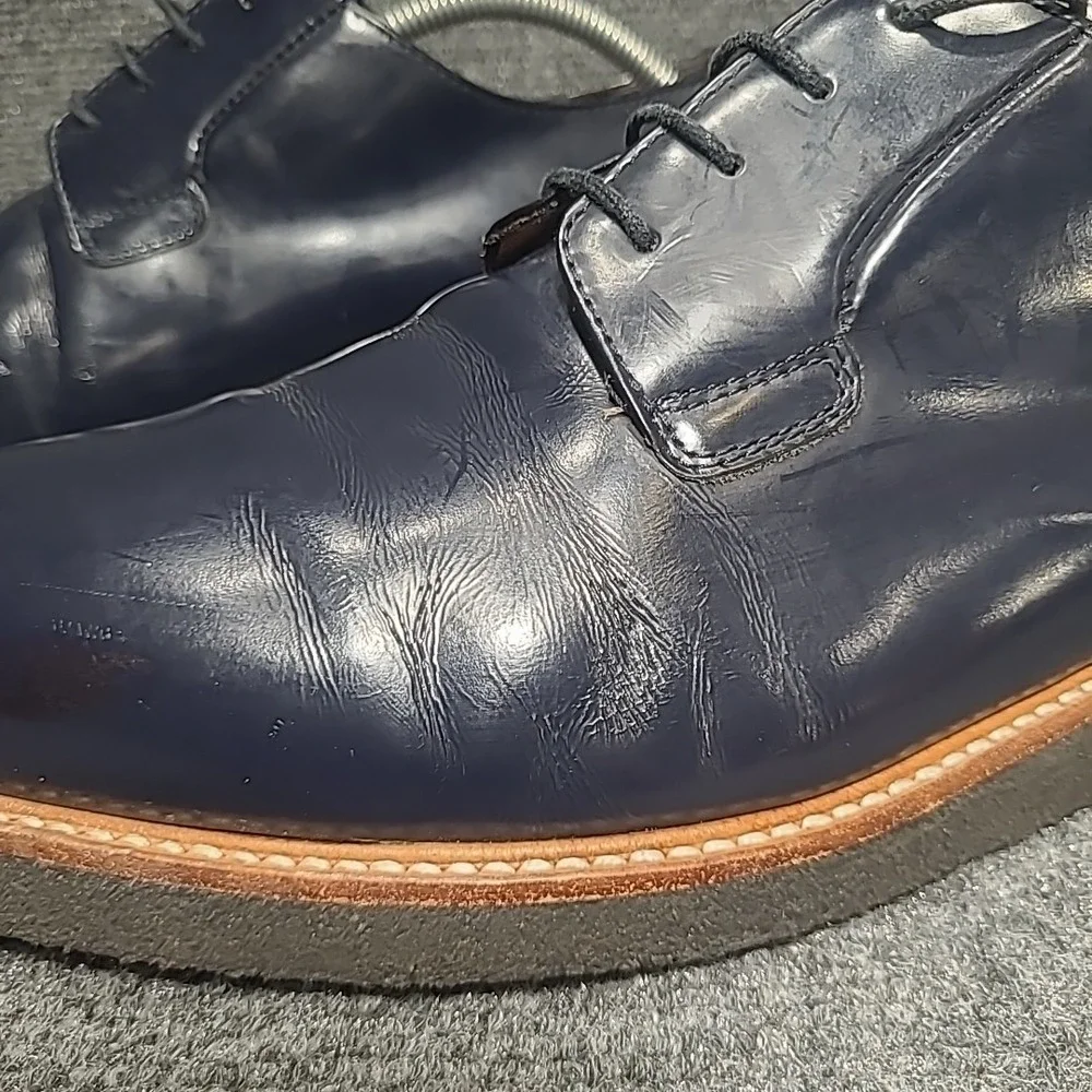 Common Projects Derby Shine Navy Blue Patent Leather EU44 US11